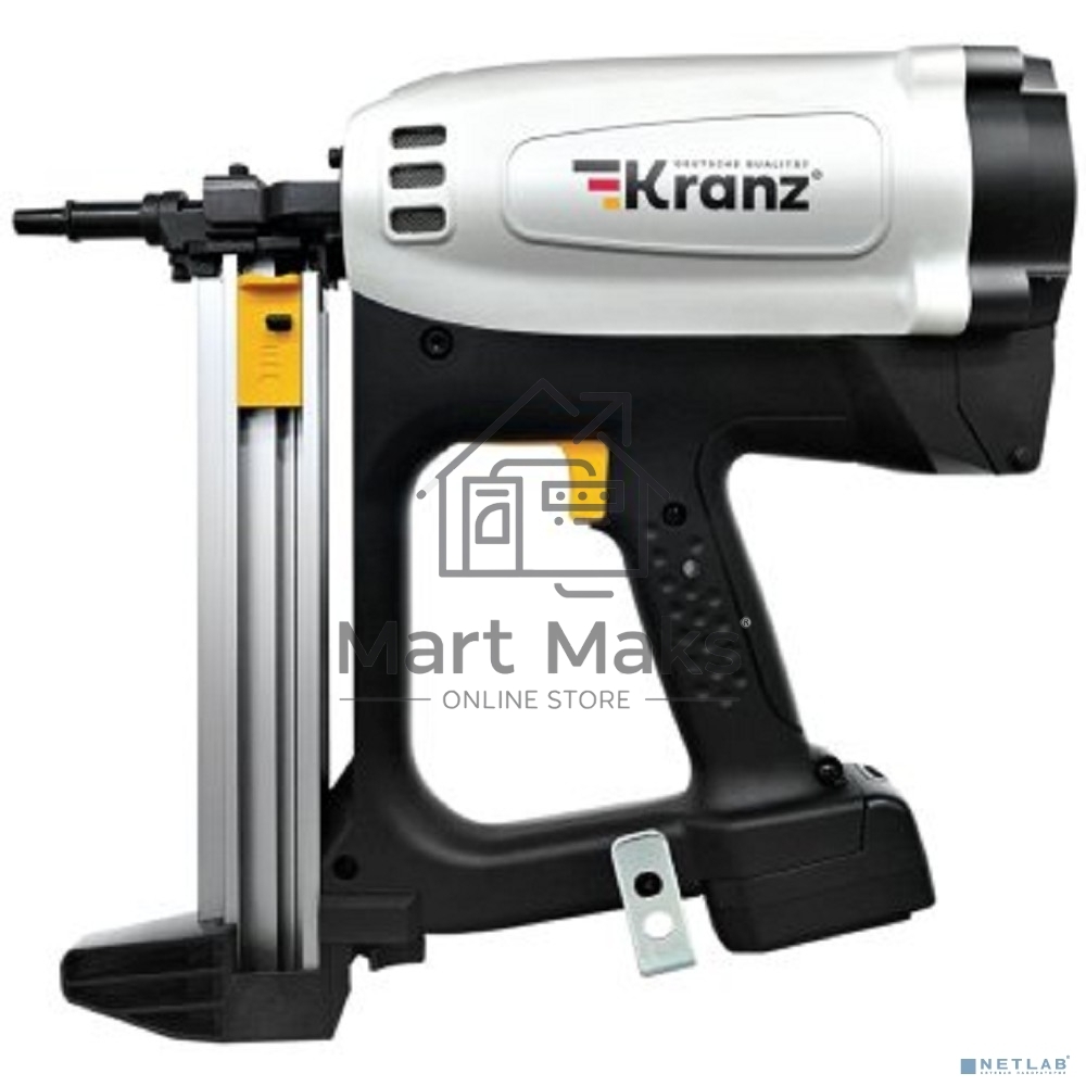Пистолет гвоздезабивной газовый монтажный KRANZ GN95, 95Дж, длина гвоздей 15-40мм, диаметр 2,7-3мм