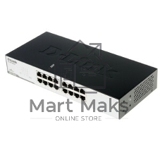 Коммутатор D-Link DES-1016D, 16×100 Мбит/с, неуправляемый
