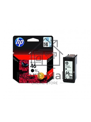 Картридж струйный HP 46 CZ637AE черный для HP DJ Adv 2020hc/2520hc (1500стр.)