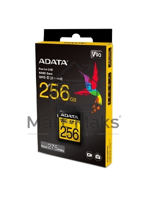 Флеш карта SD ADATA 256Gb ADATA Premier ONE SDXC Class 10 UHS-II U3 V90 275MB/s