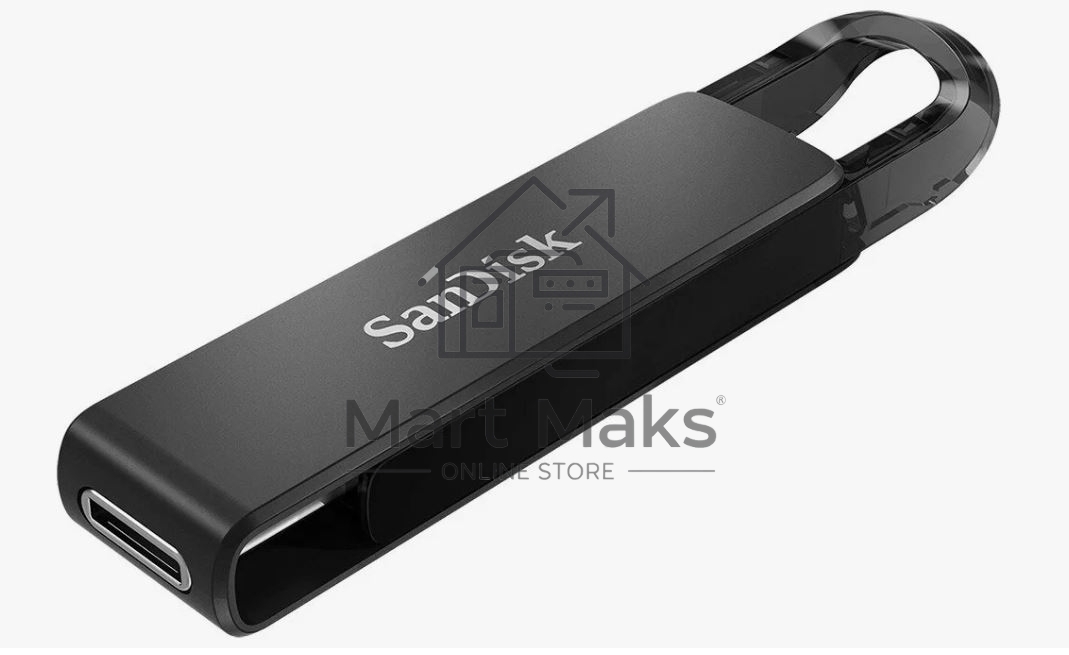 Флешка USB R/W R/W 64GB SanDisk CZ460 Ultra Type-C, USB Type-C, черный