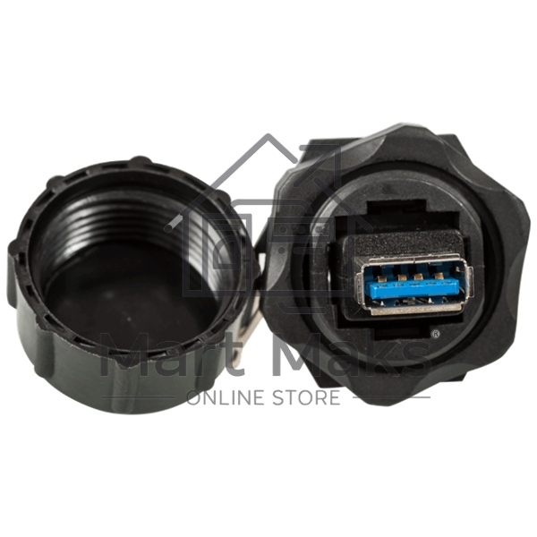 Индустриальный соединительный модуль USB 3.0, IP68, с крышкой