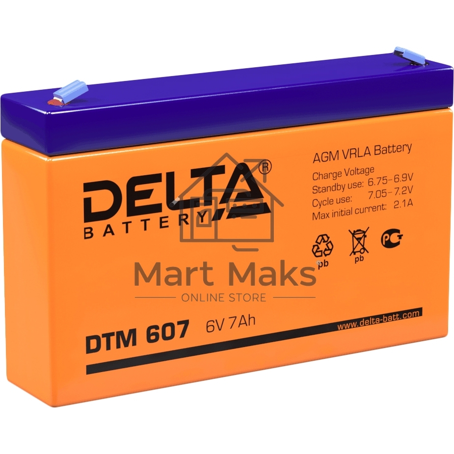 Батарея Delta DTM 607 (6V, 7Ah)