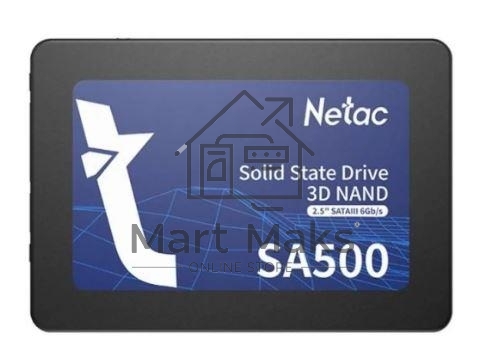 Накопитель SSD Netac SA500, 120Gb, SATA III, 2.5