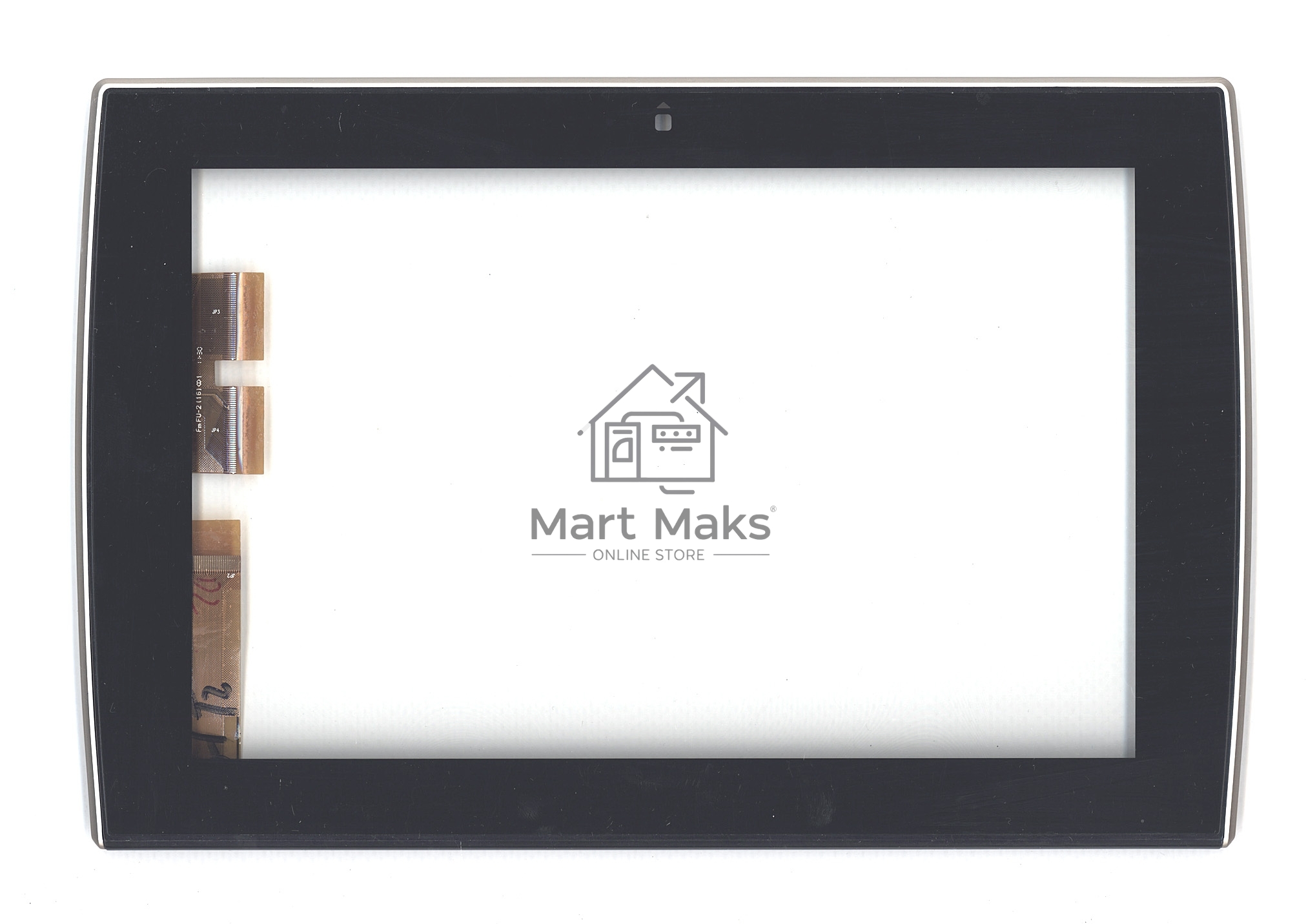 Сенсорное стекло (тачскрин) для Asus Eee Pad Slider SL101, черное с рамкой