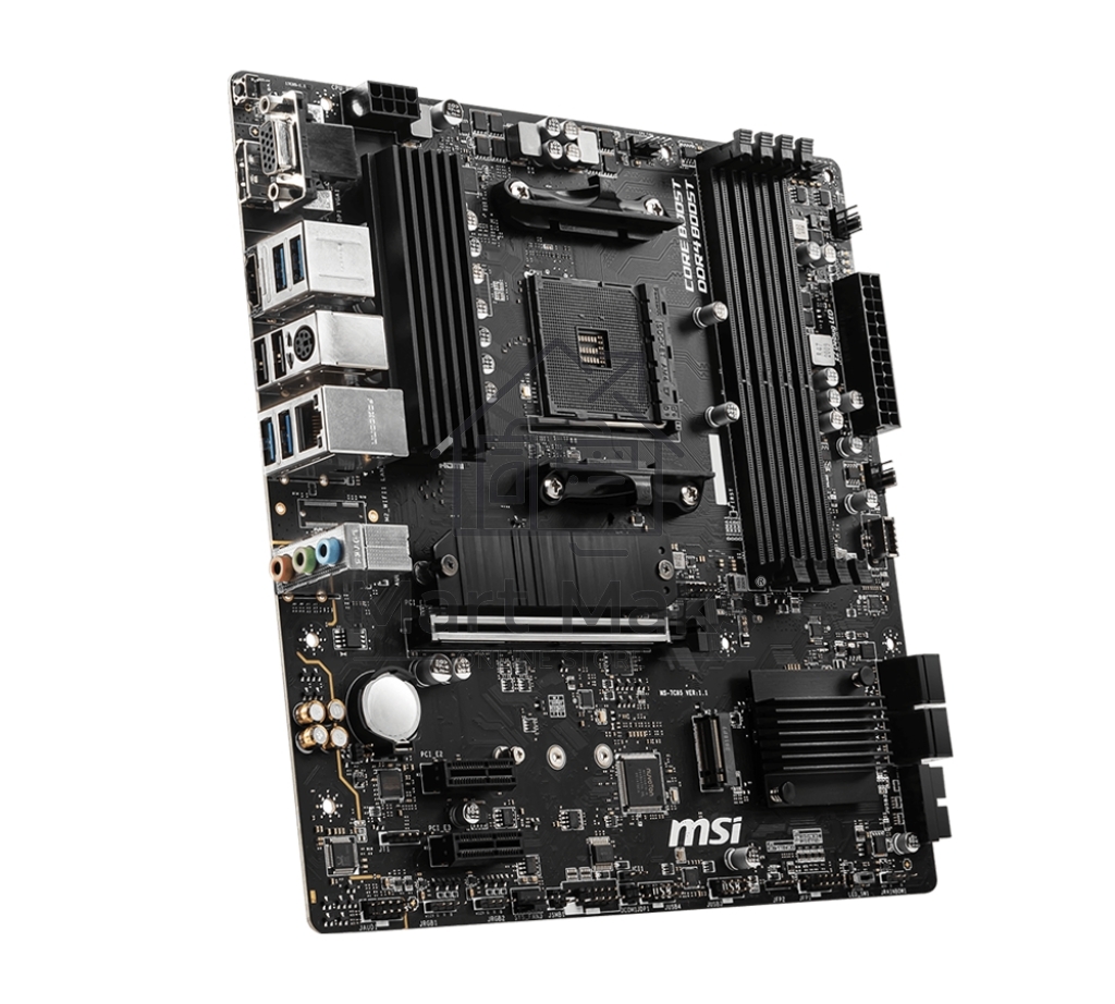 Материнская плата MSI B550M PRO-VDH, AM4, AMD B550, 4xDDR4, 4xSATA, 2xM.2, 1xPCI-E 4.0 x16, 2xPCI-E x1, 1xDP, 1xHDMI, 1xVGA, 1x 1Gb LAN, 2xUSB 2.0, 4xUSB 3.2 Gen 1, 3x3.5 мм, 7.1, Micro-ATX