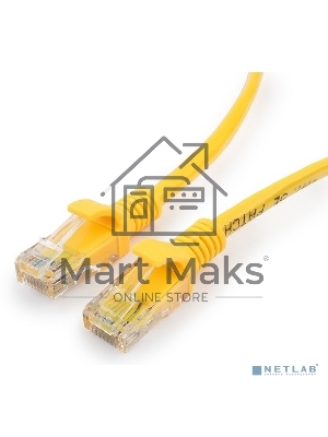 Патч-корд медный UTP Cablexpert PP10-5M/Y кат.5, 5м, литой, многожильный (желтый)