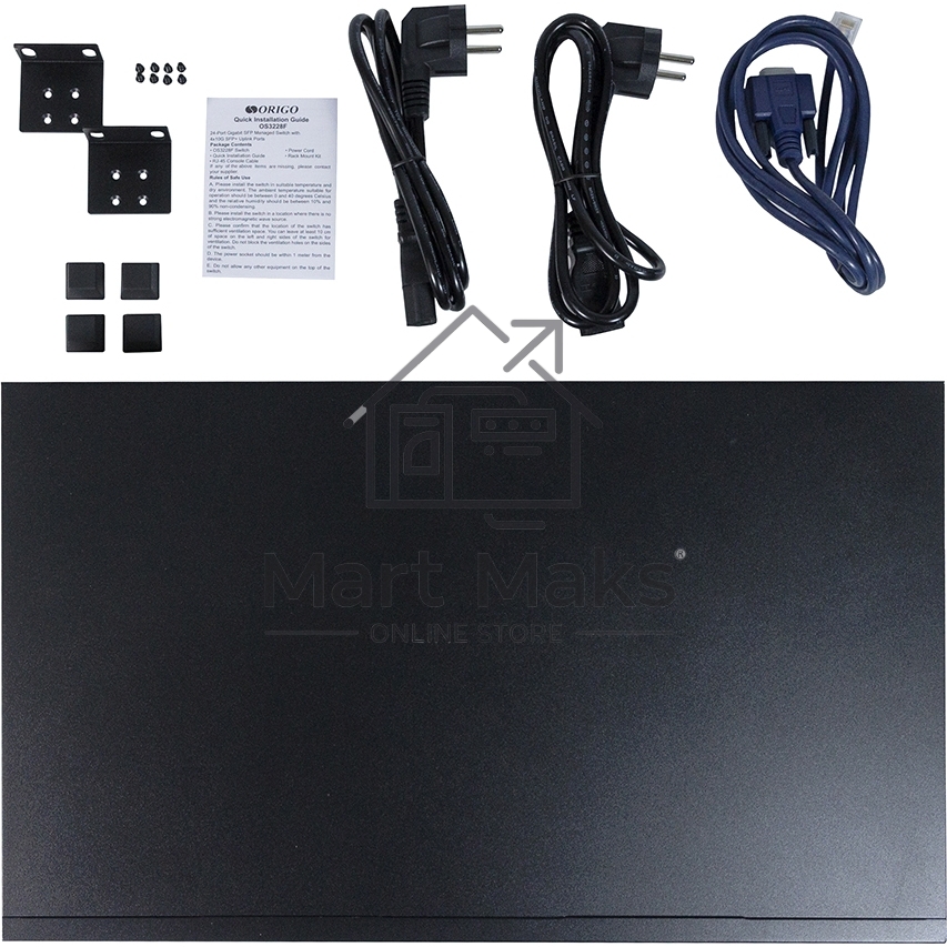 Коммутатор ORIGO Managed L3 Switch 24x1000Base-X SFP, 4x10GBase-X SFP+, RJ45 Console, 19