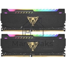 Оперативная память Patriot Viper Steel, DDR4, 64GB (2x32GB), 3600MHz, CL20, DIMM, с радиатором, RGB, черный