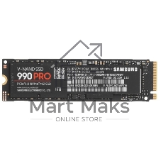 Накопитель SSD Samsung 990 PRO, 1000Gb, PCIe 4.0 x4, M.2 2280, NVMe, R/W 7450/6900