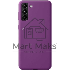 Чехол (клип-кейс) Deppa для Samsung Galaxy S21+ Liquid Silicone Pro фиолетовый (870024)