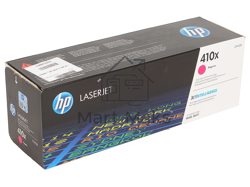 Тонер Картридж HP 410X CF413X пурпурный для HP LJ Pro M452/M477 (5000стр.)