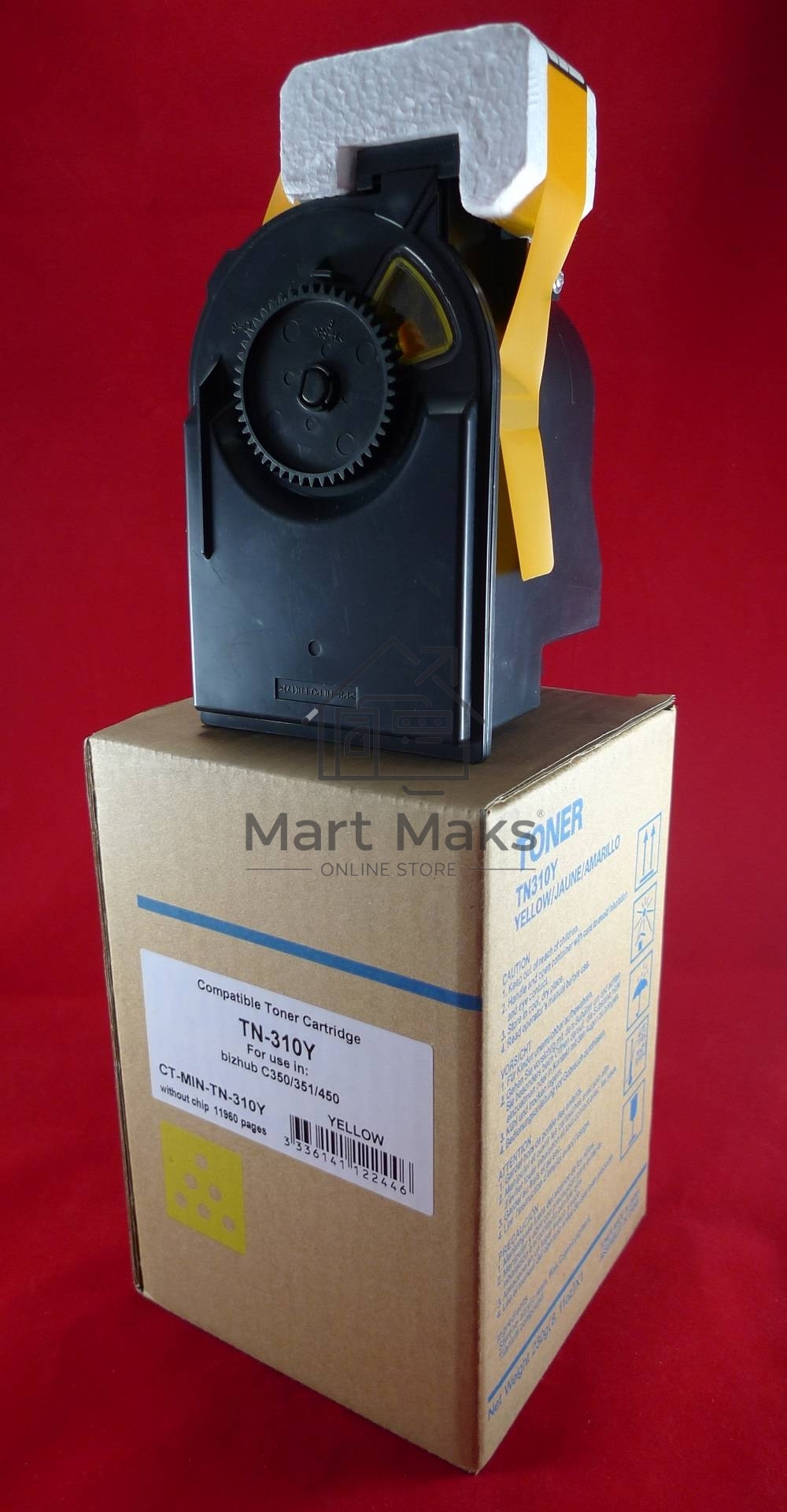 Картридж лазерный ELP TN-310Y желтый (11500 стр) (туба, 230 гр.) для Konica-Minolta bizhub C350/351/450