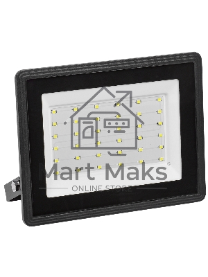 Прожектор Iek LPDO601-50-40-K02 СДО 06-50 светодиодный черный IP65 4000 K IEK