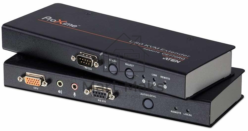 Удлинитель консоли (клав./мышь USB+мон.+аудио+RS232) на 200м USB KVM EXTENDER W/1.8M W/230V ADP
