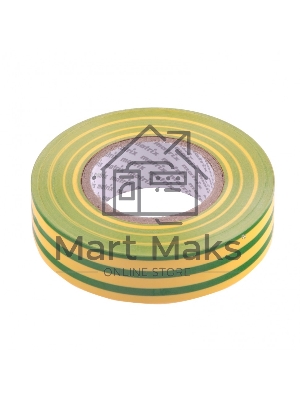 Изолента ПВХ Matrix, 19 мм х 20 м, желто-зеленая, 150 мкм