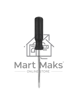 Отвертка PH2х100 мм, углеродистая сталь, черная пластиковая рукоятка Sparta