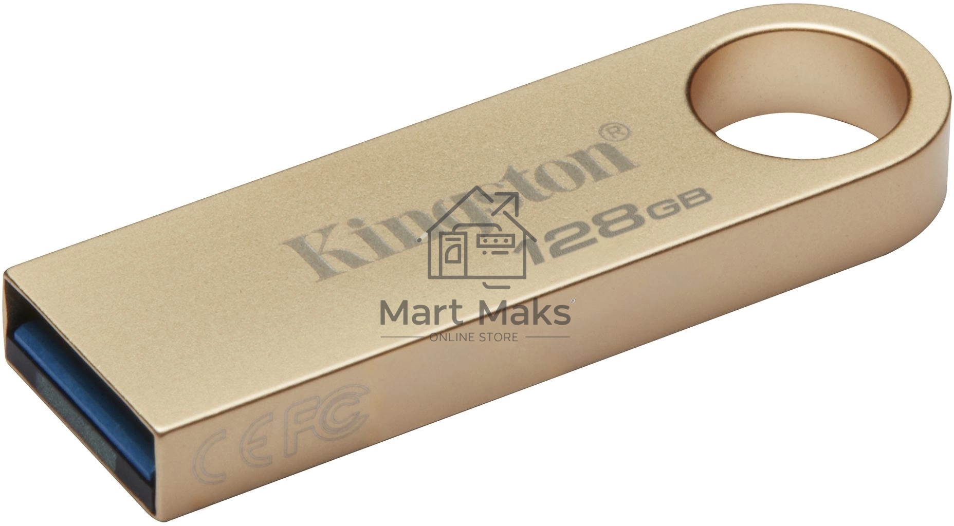 Флешка USB R/W Kingston 128GB DataTraveler SE9 DTSE9G3/128GB USB3.0 золотистый