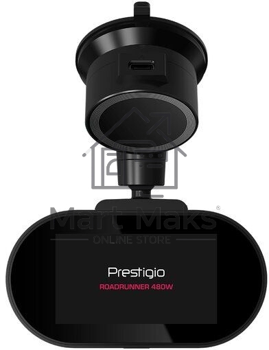 Видеорегистратор Prestigio RoadRunner 480W, 3.0'' IPS (854x480) touch screen display, UHD 4K 3840x2160@30fps, Mstar SSC8629Q, 8 MP CMOS Sony Starvis IMX415 image sensor, 8 MP camera, 140° Viewing Angle, Wi-Fi, USB Type-C, Supercapacitor, Night Vision, Mot