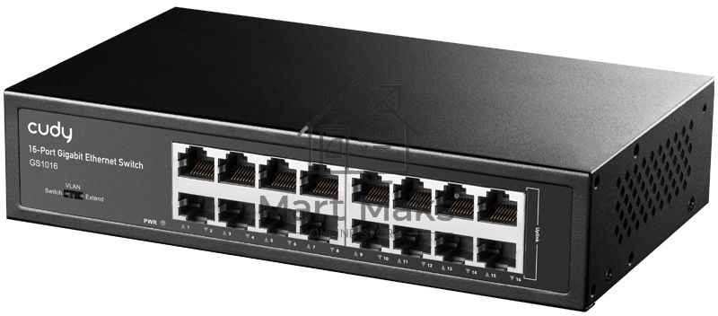 Коммутатор Cudy GS1016 (L2) 16x1Гбит/с неуправляемый
