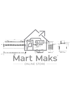 Разъем FPC Flip-Lock 1010-32RLGF 32 pin высота 1мм шаг 1мм