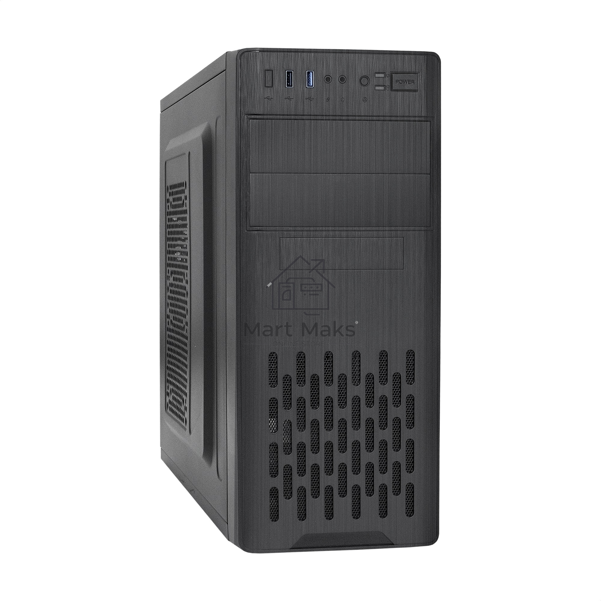 Компьютерный корпус Miditower ExeGate CP-606U-UNS500 (ATX, БП UNS500 с вент. 12см, 1*USB/1*USB 3.0, аудио)