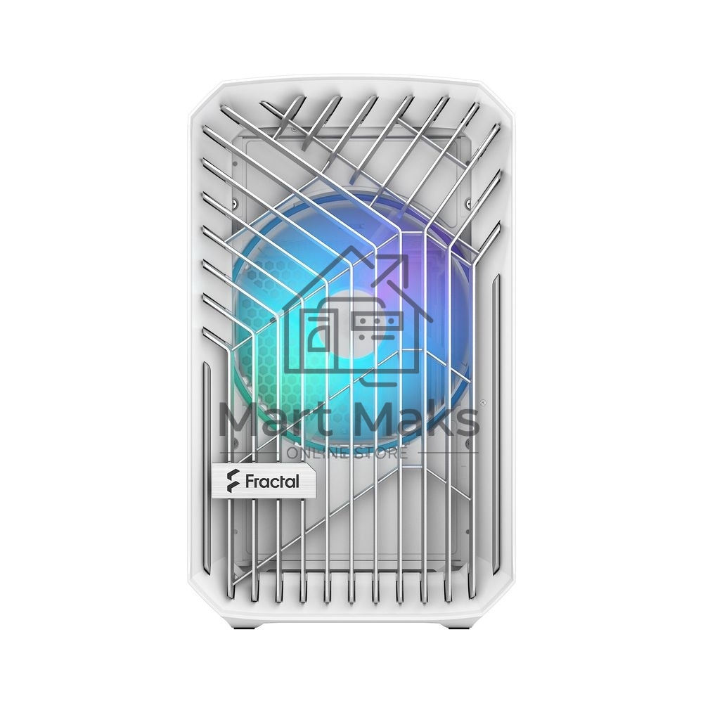 Корпус ПК без блока питания Fractal Design Torrent Nano RGB TG Clear Tint, Mini-Tower, 1x180mm RGB, 2xUSB-A 3.2 + 1xUSB 3.2 Type-C mITX, mDTX White