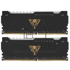 Оперативная память Patriot Viper Steel, DDR4, 64GB (2x32GB), 3600MHz, CL20, DIMM, с радиатором, RGB, черный