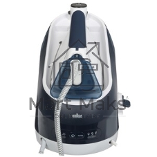 Парогенератор Braun IS 5245 BL синий/белый, 2400 Вт, 140 г/мин, 480 г/мин, 2000 мл