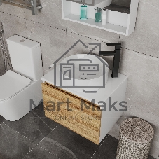 Раковина накладная круглая BAU Dream D41, белая