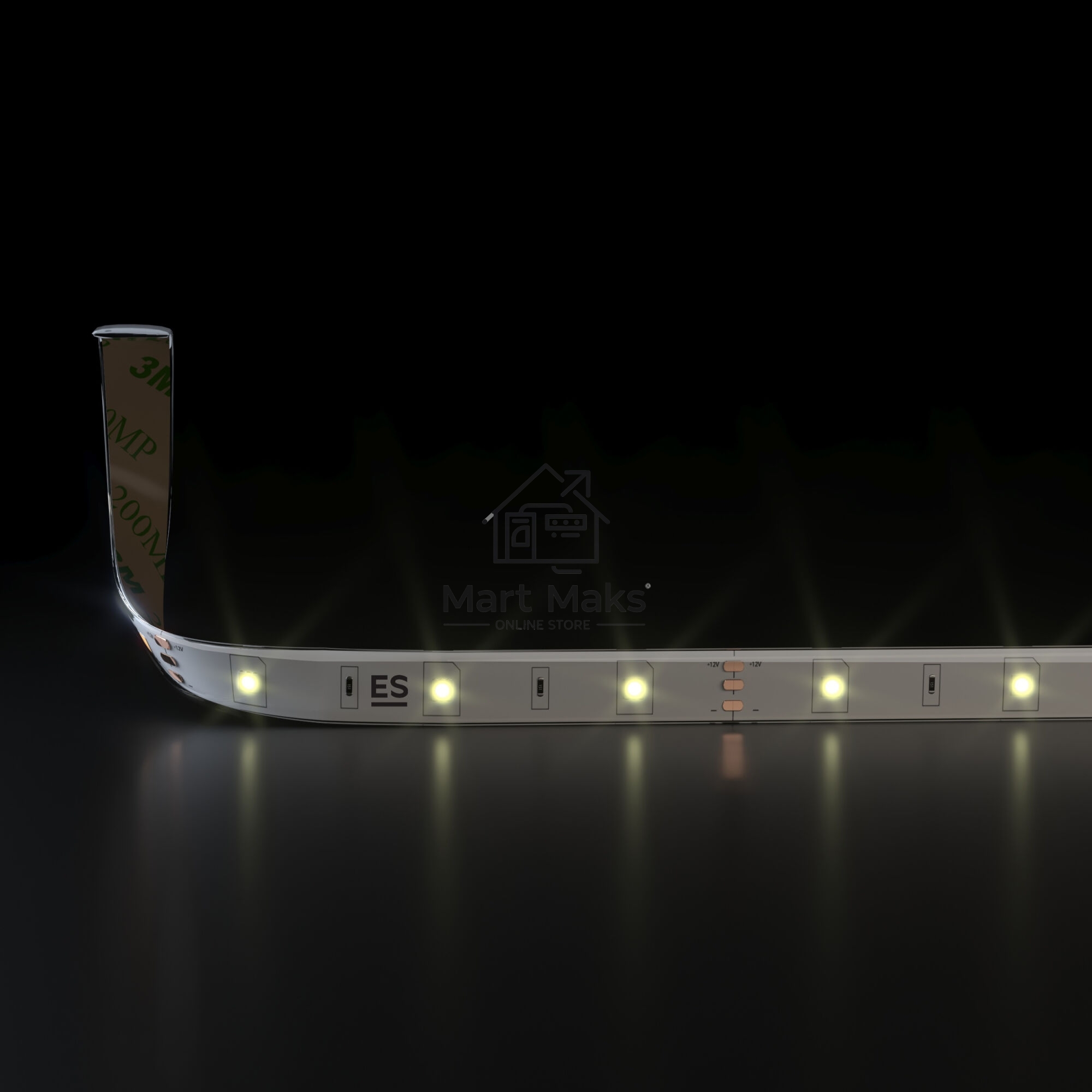 Лента светодиодная 5050 12V 30Led 7,2W IP65 / 30Led 7,2W IP65 3300K теплый белый