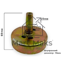 Чашка сцепления для мотокосы TL33/43/52 9 шлицов