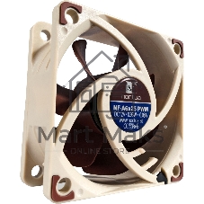 Вентилятор корпусной Noctua NF-A6x25 PWM, 60 мм, 550-3000 об/мин, 13.7-19.3 дБ, 4 pin PWM, без подсветки