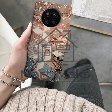 Чехол (клип-кейс) Gresso Meridian, для Honor 50 Lite, золотистый/синий gr17aaae8878