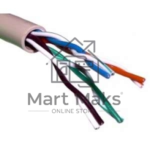 Кабель витая пара U/UTP кат.5E 4х2х24AWG solid CU PE Outdoor черный (м) Rexant 01-0045