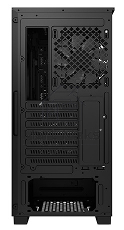 Компьютерный корпус Deepcool MATREXX 50 MESH 4FS без БП, боковое окно (закаленное стекло), 3xColor LED 120мм ветилятора спереди, 1xColor LED 120мм ветилятор сзади, черный, ATX