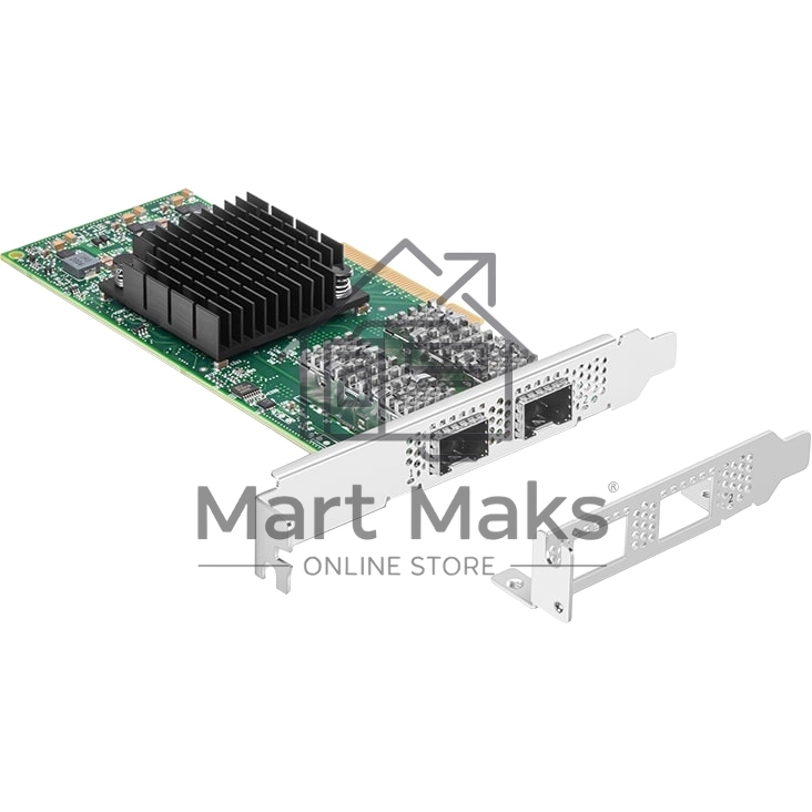 Сетевая карта ConnectX-4 Lx EN network interface card, 25GbE dual-port SFP28, PCIe3.0 x8, tall bracket, SR-IOV, TCP/UDP, MPLS, VxLAN, NVGRE, GENEVE, iSER, NFS RDMA, SMB Direct, ROHS R6