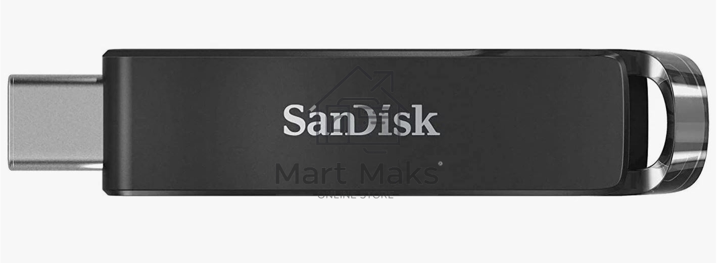 Флешка USB R/W R/W 64GB SanDisk CZ460 Ultra Type-C, USB Type-C, черный