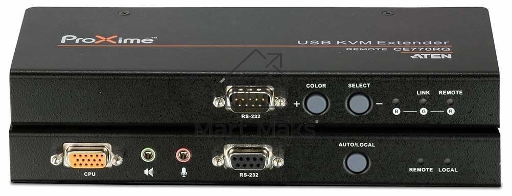 Удлинитель консоли (клав./мышь USB+мон.+аудио+RS232) на 200м USB KVM EXTENDER W/1.8M W/230V ADP