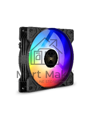 Вентилятор для корпуса ExeGate EX12025HM3PM.FRGb.5CS черный, 120 мм, 1200 об/мин, 24 дБ, 3 pin