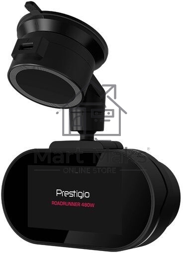 Видеорегистратор Prestigio RoadRunner 480W, 3.0'' IPS (854x480) touch screen display, UHD 4K 3840x2160@30fps, Mstar SSC8629Q, 8 MP CMOS Sony Starvis IMX415 image sensor, 8 MP camera, 140° Viewing Angle, Wi-Fi, USB Type-C, Supercapacitor, Night Vision, Mot