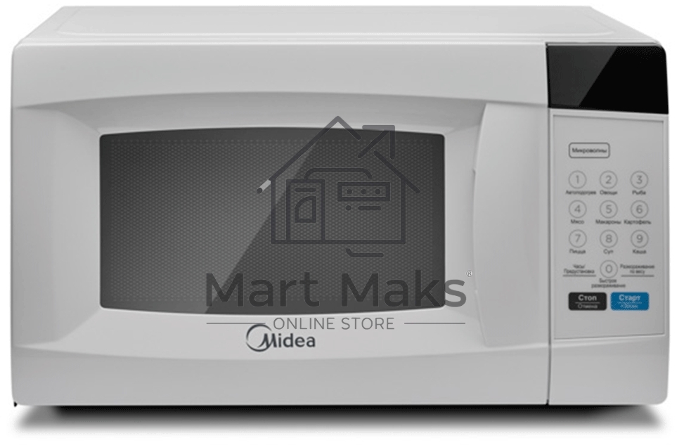 Микроволновая печь Midea EM720CKE белый, 20 л, 700 Вт, переключатели - сенсор