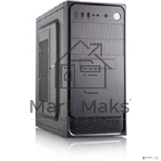 Компьютерный корпус с блоком питания Foxline 450Вт. Сase Forza mATX, 450W, 2xUSB 2.0, Black, w/o FAN, 12 см fan PSU, power cord