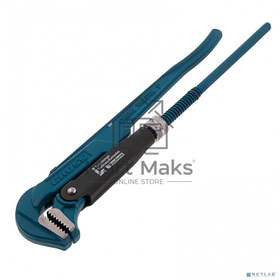 Ключ трубный рычажный GROSS 15601 №11'' цельнокованный CrV, тип - ''L''