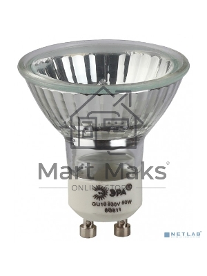 Лампа галогенная ЭРА GU10-JCDR (MR16) -35W-230V(10/200/4800)