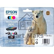 Картридж струйный Epson C13T26364010 черный/голубой/желтый/пурпурный набор карт. для Epson XP-600/605/700/710/800