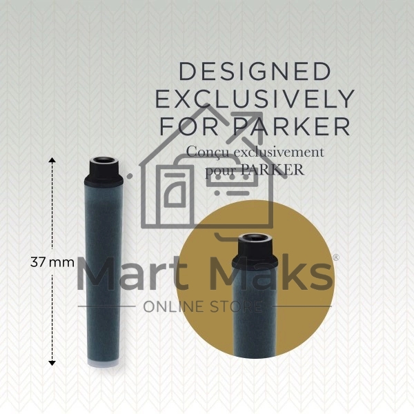 Картридж Parker Quink Z17 Mini (CW1950407) черные чернила, для ручек перьевых (6шт)