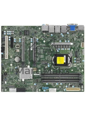 Материнская плата Supermicro MBD-X12SCA-F-B W-1200 CPU, 4 DIMM slots, Intel W480 controller for 4 SATA3 (6 Gbps) ports, RAID 0,1,5,10, 1 PCIe 3.0 x4, 2 PCIe 3.0 x16 slots, bulk