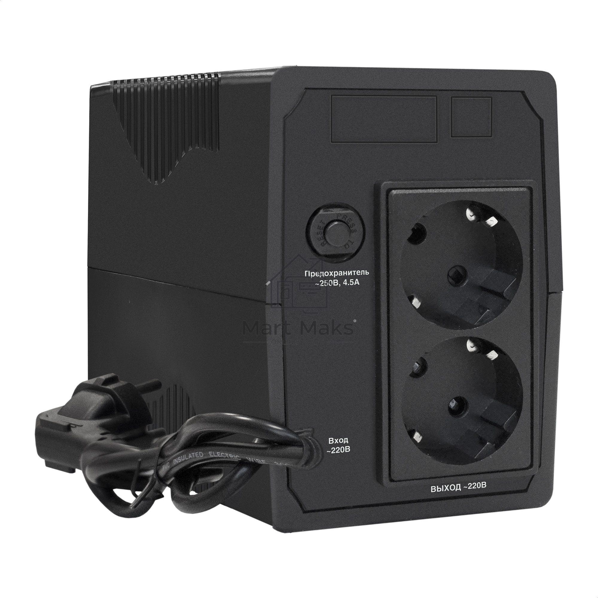 Источник бесперебойного питания ExeGate EP285568RUS Power Smart ULB-650.LCD.AVR.EURO <650VA/360W, LCD, AVR, 2 евророзетки, Black>