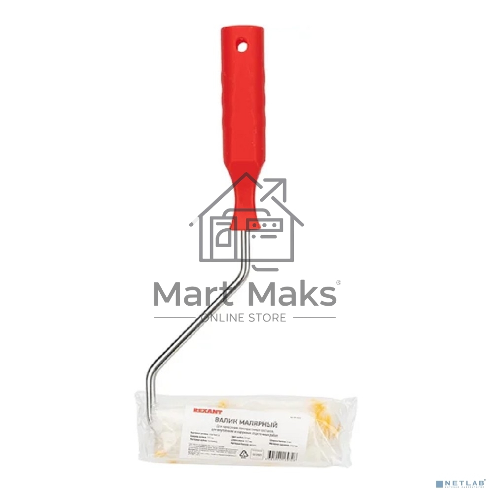 Валик-мини Rexant полиамид, ворс 10.5 мм, ширина ролика 100 мм, Ø 15